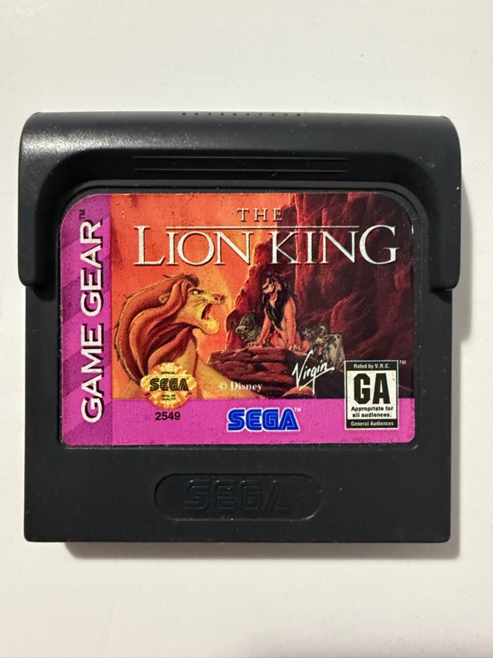 The Lion King Sega Game Gear Cartridge Only